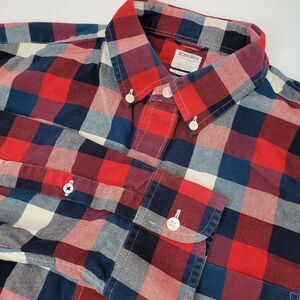 Bonobos 100% Cotton Washed Oxford Plaid Button Down Shirt Large Slim‎